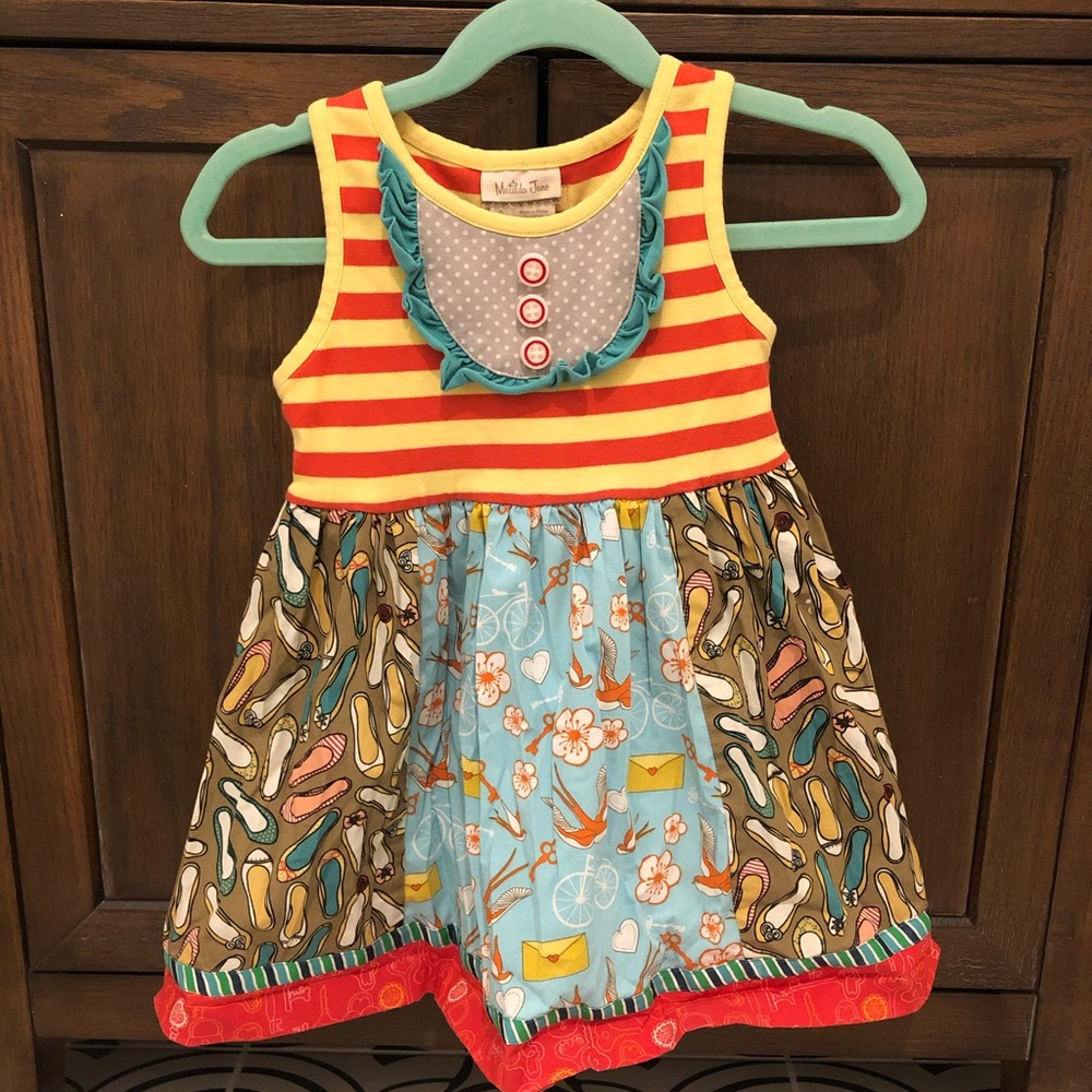 Matilda Jane toddler dress “ode to shoes”